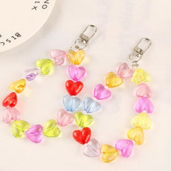 Llavero acrílico en forma de corazón