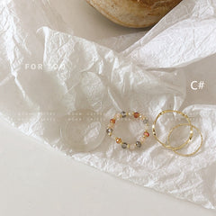 Juego de 4 anillos vintage