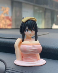 Shaking Fidget Toy Girl Anime Figure Ornament Car Bike Motorcycle Handmade Kanako