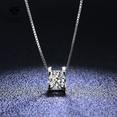 Moissanite Bull Head Pendant Necklace