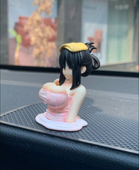 Shaking Fidget Toy Girl Anime Figure Ornament Car Bike Motorcycle Handmade Kanako