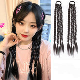 Pelucas trenzadas teñidas lindas * 1 par