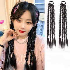 Pelucas trenzadas teñidas lindas * 1 par