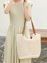 Summer Vintage Knitted Large Capacity Shoulder Bag