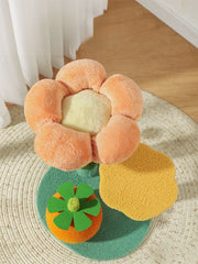 Árbol para gatos con flores