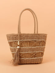 Commuter Bag Straw Weave Shoulder