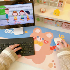 Kawaii Strawberry Bunny Mouse Pad