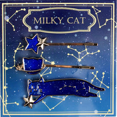Starry Cat Hairpin Set