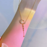 Collar de estrella y gota de luna