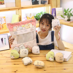 8 piezas de peluche suave de animales kawaii