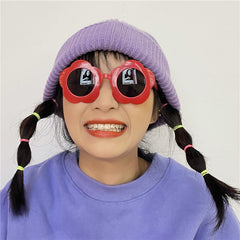 Lindas y divertidas gafas de sol con forma de girasol