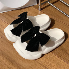 Pantuflas vintage con lazo