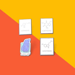 Pines de ecuaciones químicas con letras