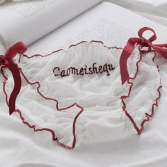 Bragas con tiras bordadas