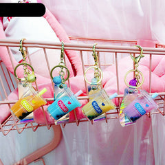 Milchteetasse Treibsand Schlüsselanhänger