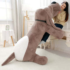 110cm Big Ear Plush Toy Dog Plush Pillow Stuffed Animals Plush Pillow Dog Sofa Cushion Plush Birthday Gift Girl Toys Dog Doll