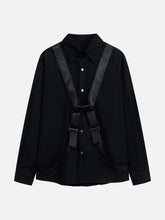 Cross Strap Function Long Sleeve Shirt