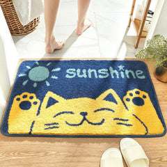 New Cartoon Animal Flocking Carpet