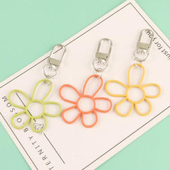 Llavero de flor hueca