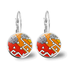 Kawaii Anime Round Earrings