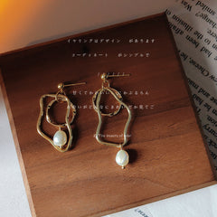 Pendientes de perlas de agua dulce