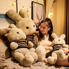 Conejo gigante de peluche de 130 cm, bonito animal de dibujos animados, conejo de orejas grandes, muñeco de peluche, almohada de peluche, juguetes para bebé, regalos kawaii.