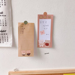 Notas adhesivas de oso de chocolate