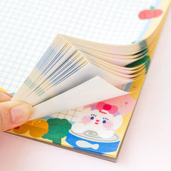 Linda serie de invitaciones con cuadrícula de notas