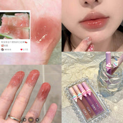 Brillo labial con efecto espejo de helado