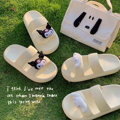 Pantuflas suaves de anime de verano