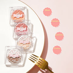 Süßes Donut Colorblock Rouge