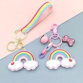 Kawaii Rainbow Keychain