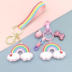 Llavero arcoíris kawaii