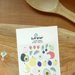 Pegatina del manual de frutas