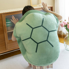 Peluche de tortuga de 150 cm, tamaño enorme, semiacabada, funda de ropa de tortuga grande, cojín para dormir, regalo para juego de cosplay