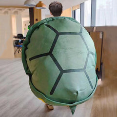 Peluche de tortuga de 150 cm, tamaño enorme, semiacabada, funda de ropa de tortuga grande, cojín para dormir, regalo para juego de cosplay
