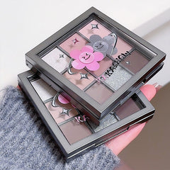 Nine-Color Gray-Pink Eyeshadow