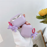 Purple Bear Pendant Airpods Case