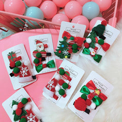 Weihnachten süße Baby Haarnadel Set