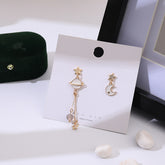 Lindos pendientes asimétricos de planeta lunar