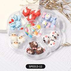 Lindas decoraciones de uñas con dibujos animados