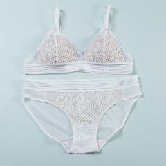 Mesh Cutout Lace Lingerie Set