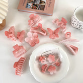 Gradient Frosted Cherry Blossom Pink Grab Clip