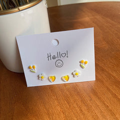 Conjunto de pendientes de tulipán de una semana