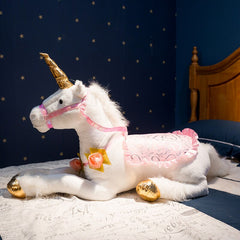 Peluche gigante de unicornio y caballo de 1 m, diseño de poni, ideal como regalo de cumpleaños creativo para niños.