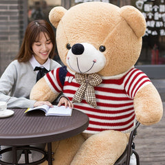 1 oso de peluche grande, precioso oso gigante, enorme muñeco de peluche suave, juguete para niños, regalo de cumpleaños para novia.
