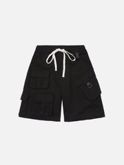 Buckle Pocket Cargo Shorts