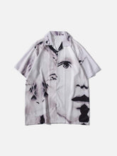 Anagoc Abstract Character Description Print Shirt