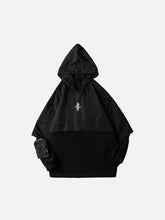 Fake Two Shawls Hoodie