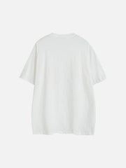 Dark Inverted Triangle Irradiation Cotton Graphic Tee
